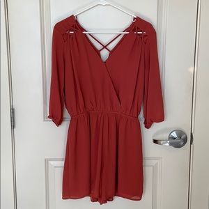Red romper